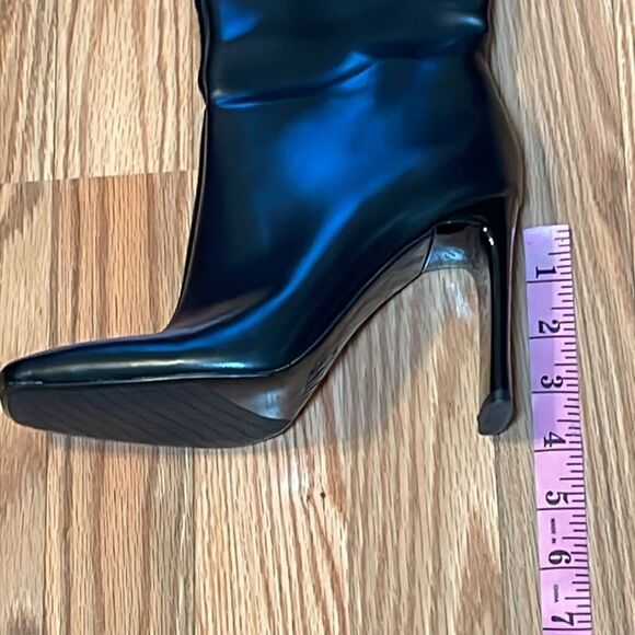 Zara Tall Black Boots, Heels, Fast Fashion, Knee, Fall, 36, 5.5 - Picture 7 of 13